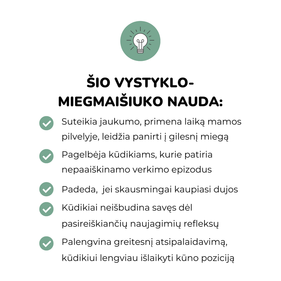 Purflo® vystyklas - miegmaišiukas 2,5 TOG (0-4 mėn.) - pilkas