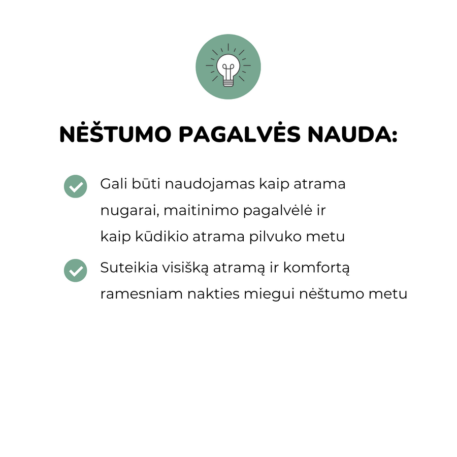 Purflo® kvėpuojanti nėštumo pagalvė