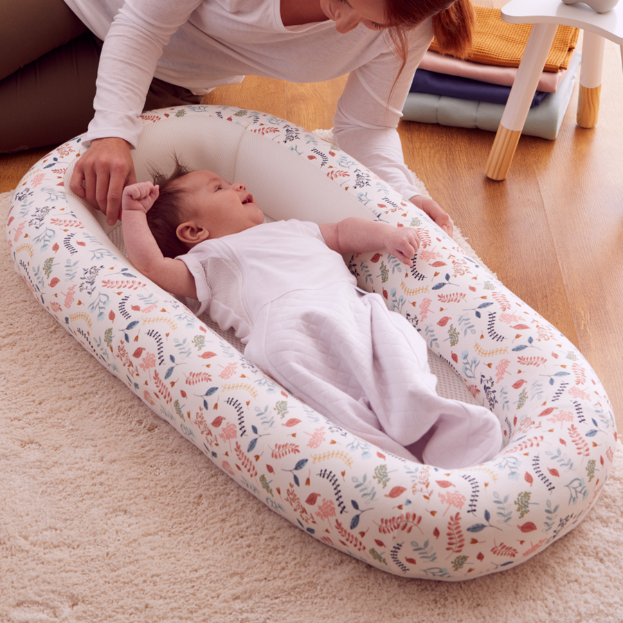 PRESALE Purflo® Sleep Tight kūdikio lovytė - su augaliniu motyvu