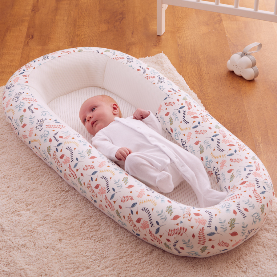 PRESALE Purflo® Sleep Tight kūdikio lovytė - su augaliniu motyvu