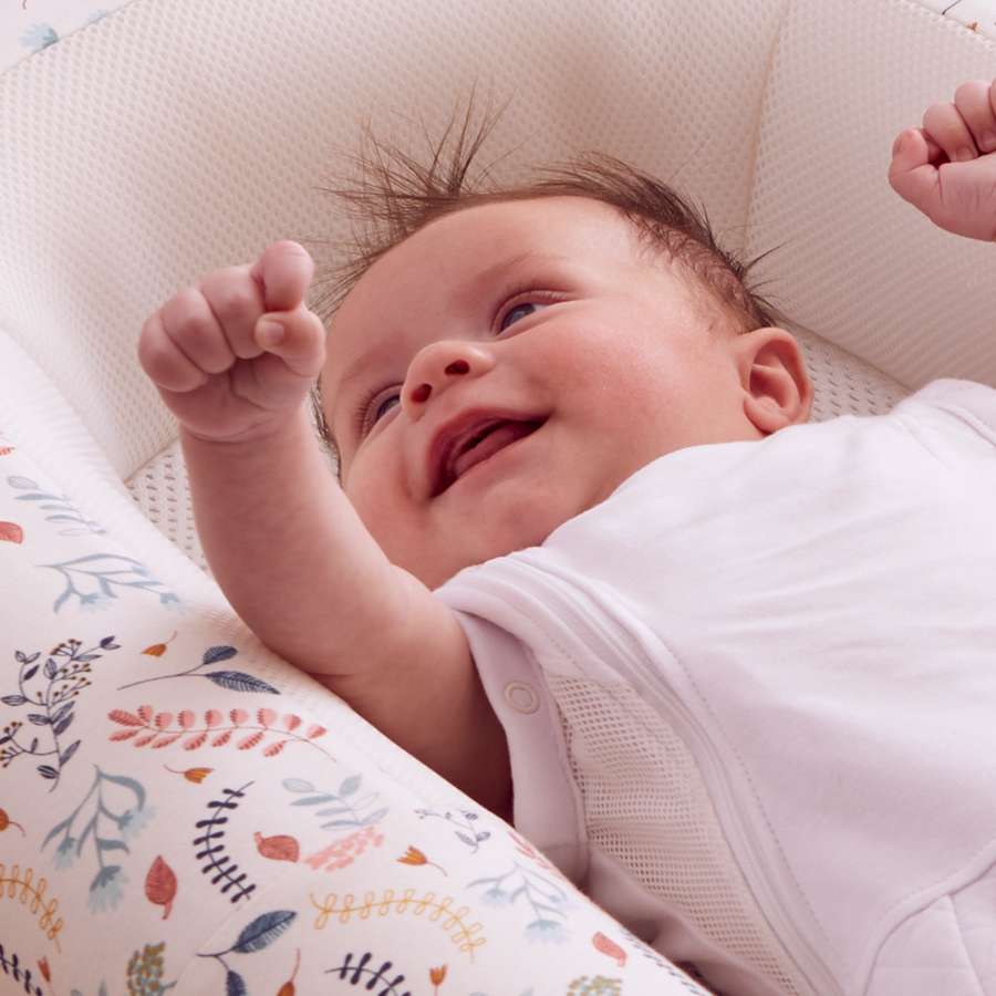 PRESALE Purflo® Sleep Tight kūdikio lovytė - su augaliniu motyvu