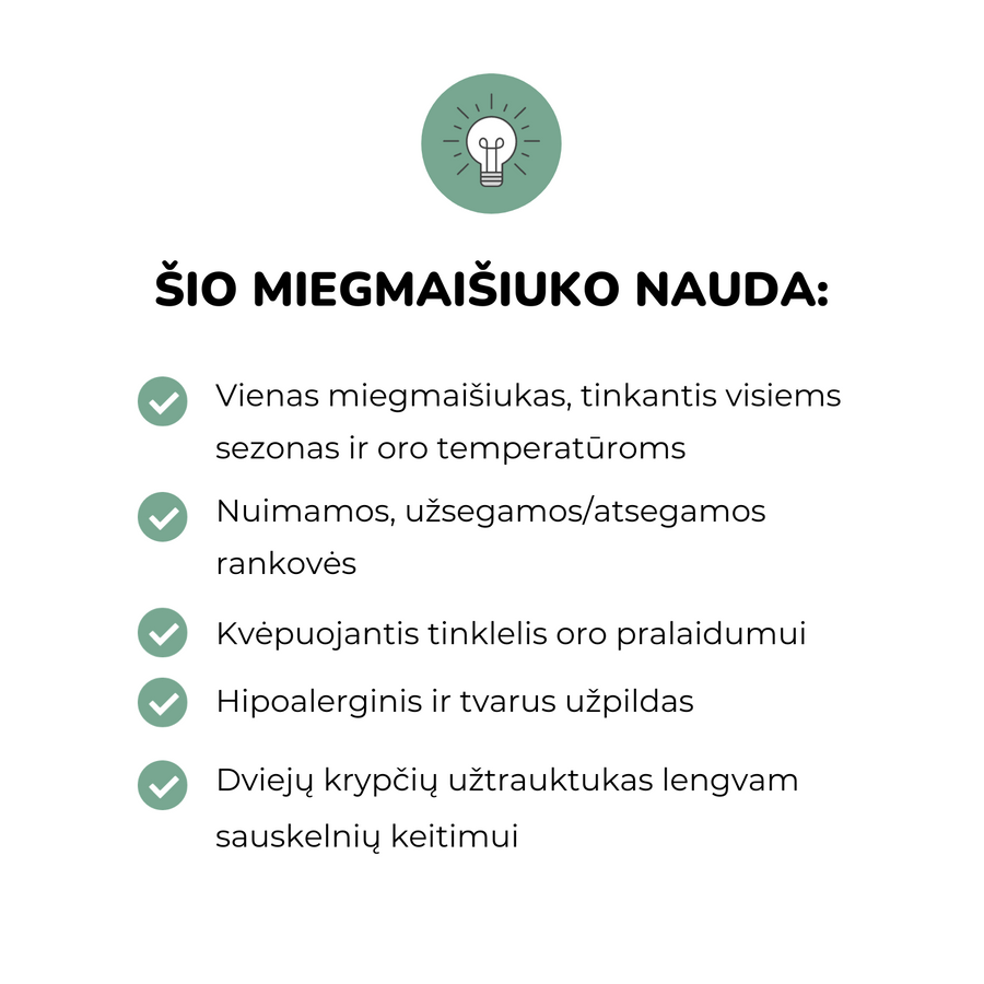 Purflo® miegmaišiukas 2,5 TOG (3-18 mėn.) - pilkas