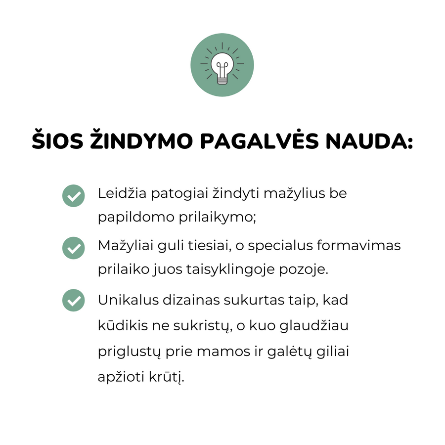 My Brest Friend dvynių žindymo pagalvė (rožiniai dryžiai)