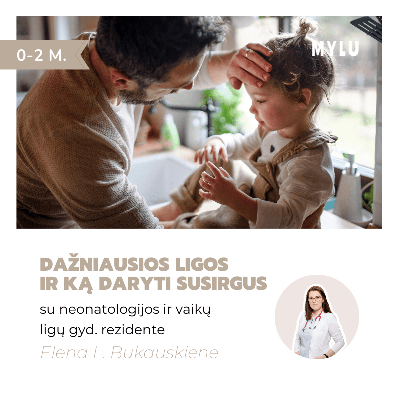 Dažniausios ligos ir ką daryti susirgus (0-2 m.) neonatologijos ir vaikų ligų gyd. rezidentė Elena L. Bukauskienė vaiko karščiavimas vaiko viduriavimas vaikas vemia vaiko dehitratacija Infekciniai odos bėrimai Enterovirusinė infekcija Vėjaurapiai Dilgėlinė Papildomi skiepai