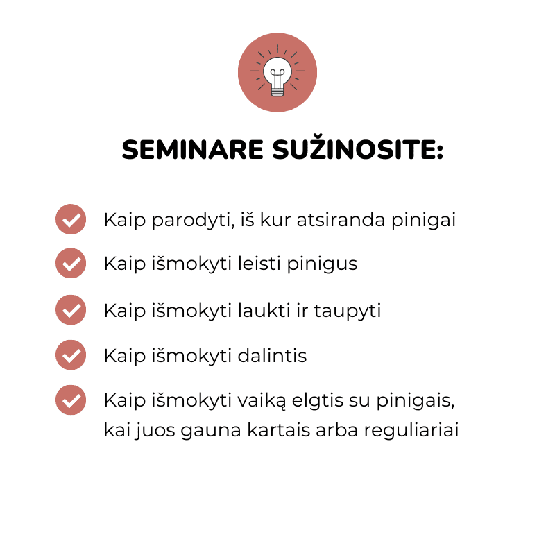 Kaip supažindinti vaikus su finansais (4+ m.) Lina Banytė - Surplienė pokalbiai su vaikais apie pinigus pinigų valdymas vaiko finansai dienpinigiai auklėjimas finansinis raštingumas