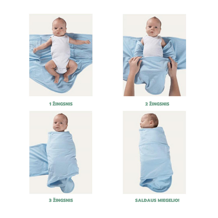 MIRACLE BLANKET® Vystyklas kūdikiams (0-4 mėn.) | 13 skirtingų RAŠTŲ