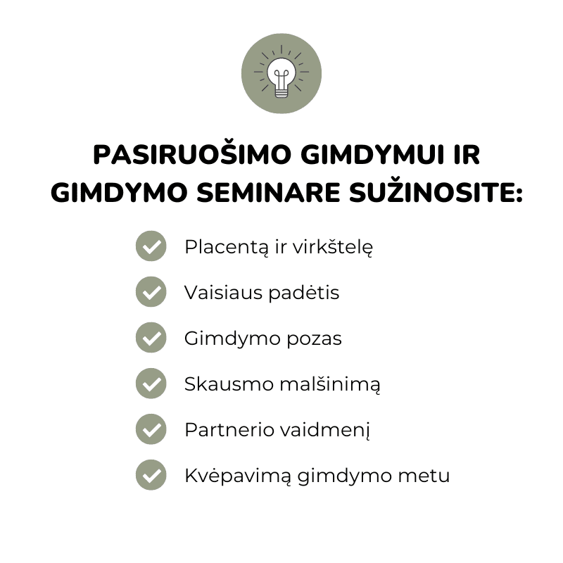 Pasiruošimas gimdymui ir gimdymas pagalba sau gimdymo metu Mantilė Vilkė Irena Strazdienė kaip pasiruošti gimdymui kas laukia gimdymo metu gimdymo etapai sąrėmiai sąrėmių skausmo malšinimas 