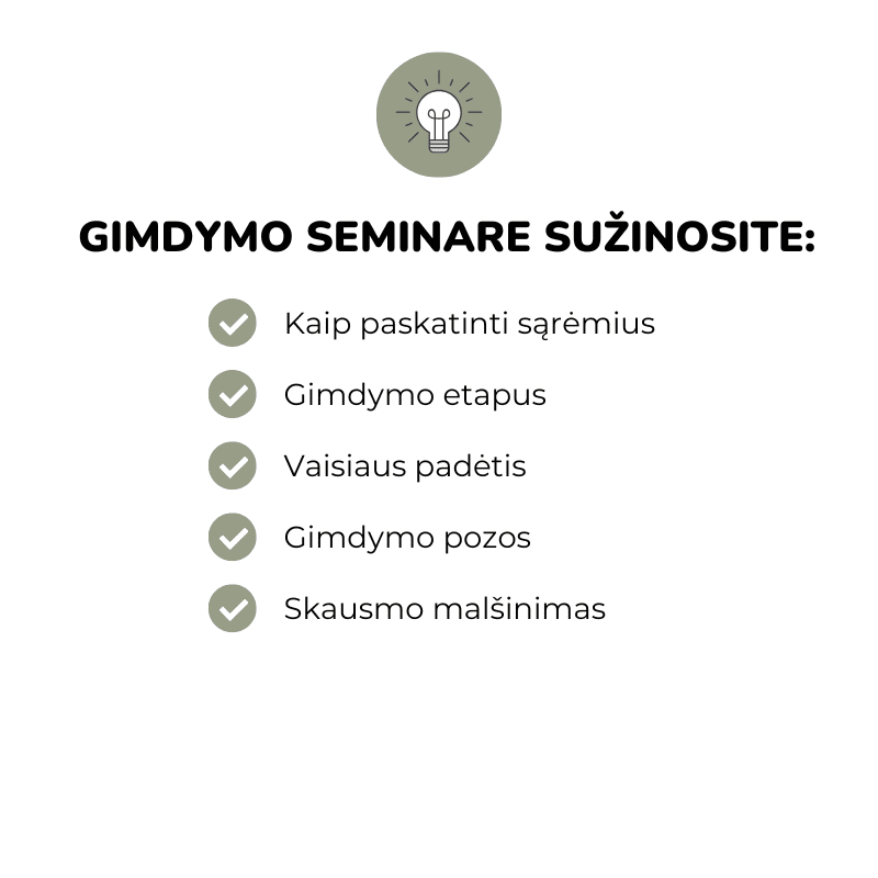 Rinkinys #7 Nėštumo kursai porai Pasiruošimas žindymui pasiruošimas gimdymui naujagimio fizinė priežiūra pagalba sau gimdant daiktai į gimdyklą kūdikio daiktai Mylu.lt tėvystės prenumerata Mylu tėvai