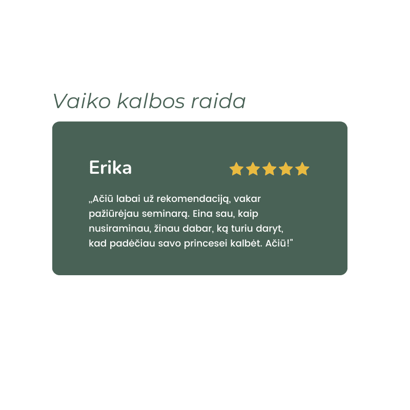 Vaiko kalbos raida (12-24 mėn.) Viktorija Bartkevičienė Vaiko kalbiniai gebėjimai kalbos gebėjimų lavinimas žaidimais Kylančios kalbos problemos vaiko kalba kūdikio raida sklandi vaiko kalbos raida vaikų logopededė vaikų kogoterapeutė